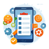 Mobile app development icon