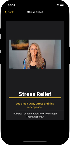 Wealthy Gold App - stress release video